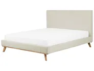 Bed Chenille TALENCE 180 x 200 cm (EU Super King) Light Beige_732174