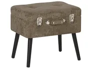 Storage Stool MALLARD Corduroy Light Brown_884872