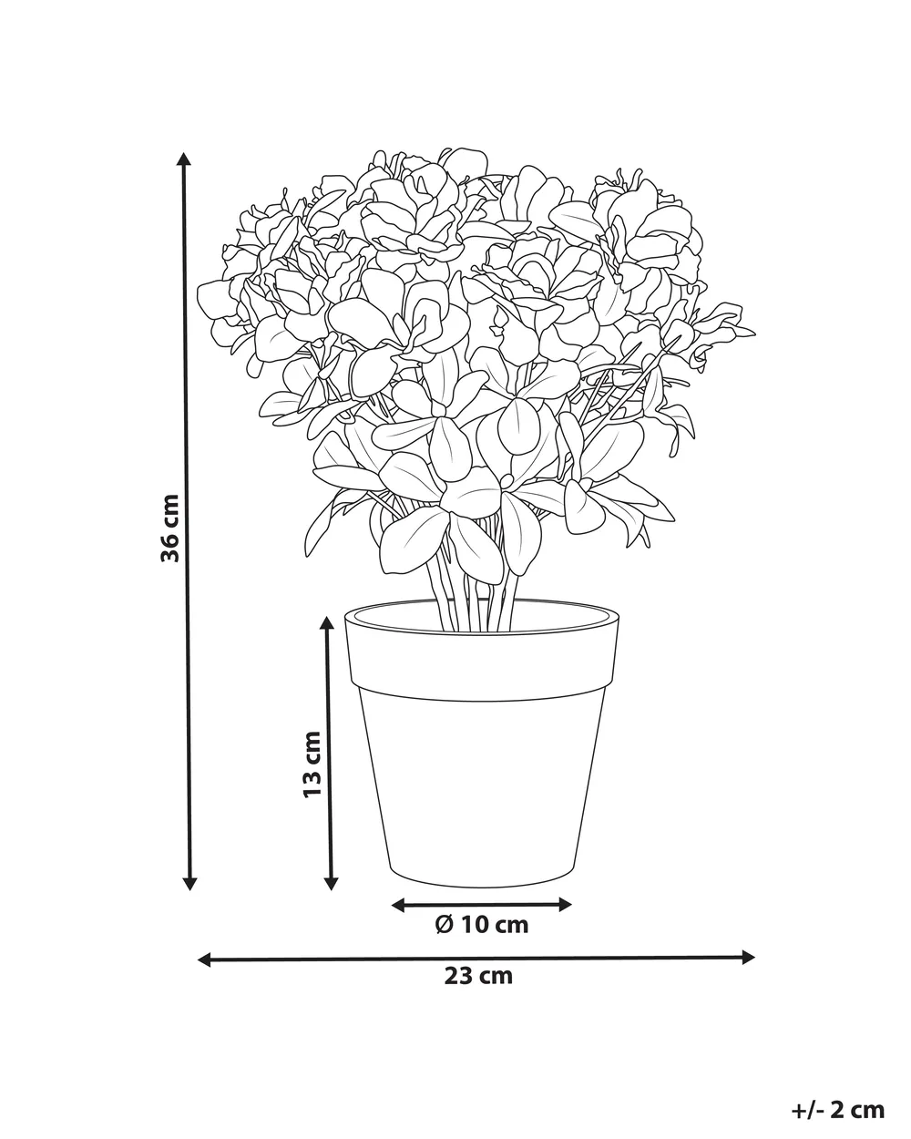Kunstpflanze NOVELLA 36 cm Rosa_994375