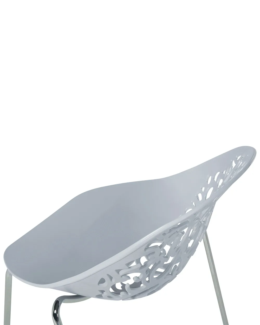 Set of 4 Dining Chairs MUMFORD Light Grey_679358