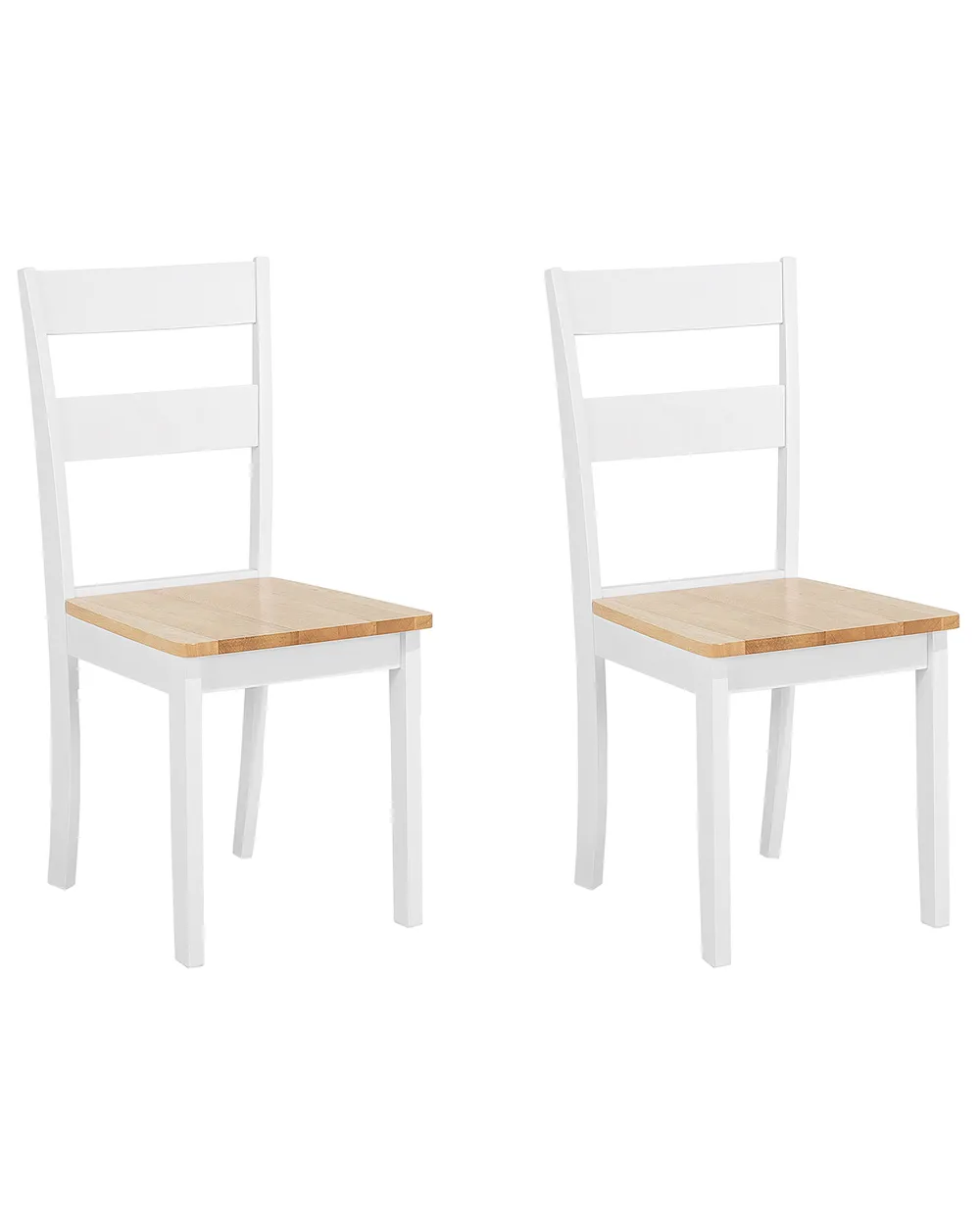 Esszimmerstuhl 2er Set GEORGIA Holz Weiß