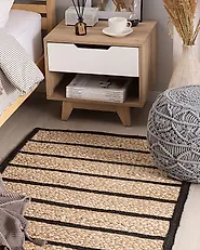 Teppich KARADONA Beige 80 x 150 cm Jute_757906