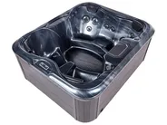 Outdoor Whirlwanne mit LED ARCELIA Grau_825055