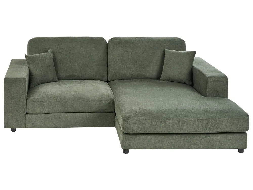 Ecksofa 3-Sitzer LOFOTEN Stoff Grün linksseitig_943527