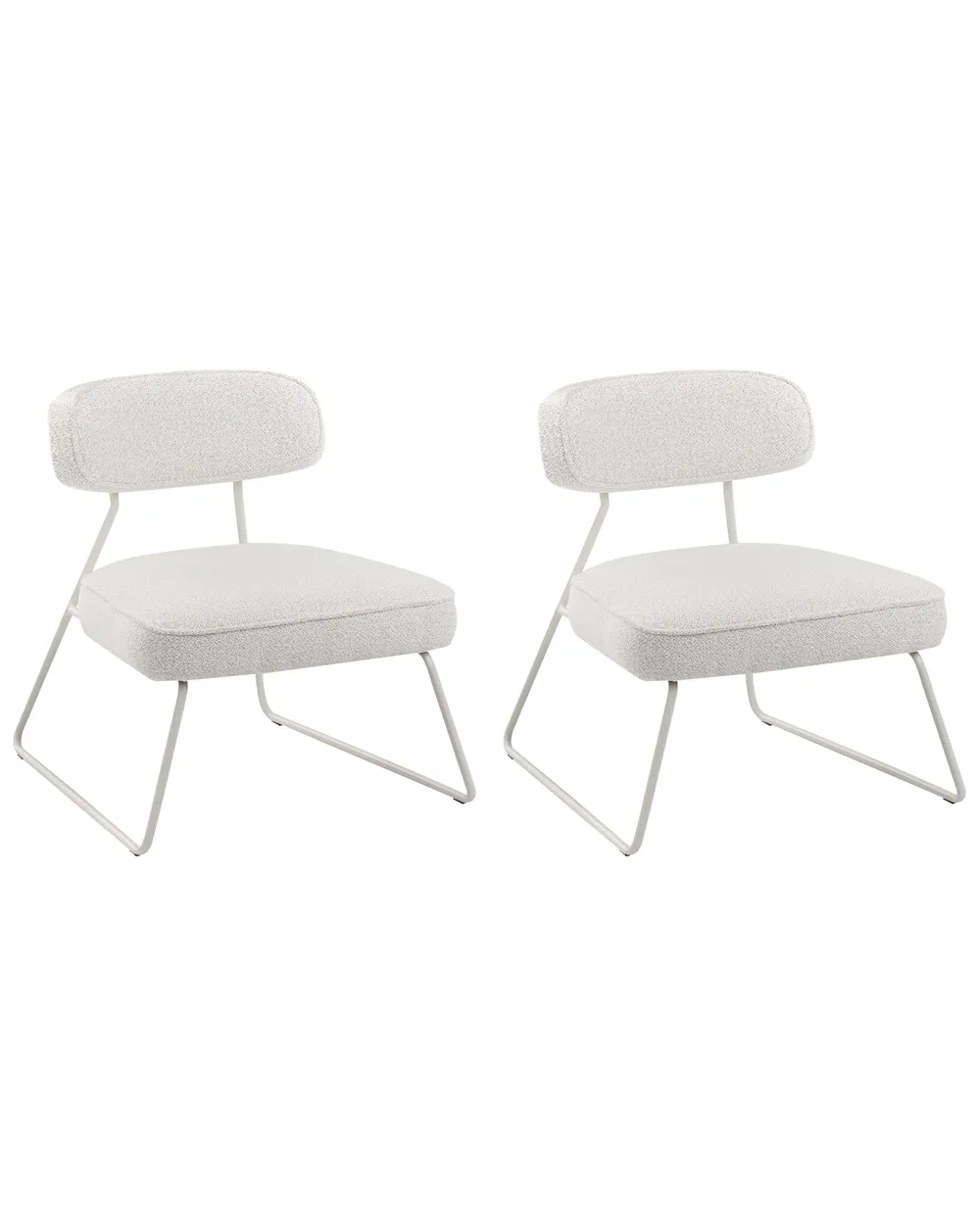 Set of 2 Armchairs FROVI Fabric Off-White_1012482