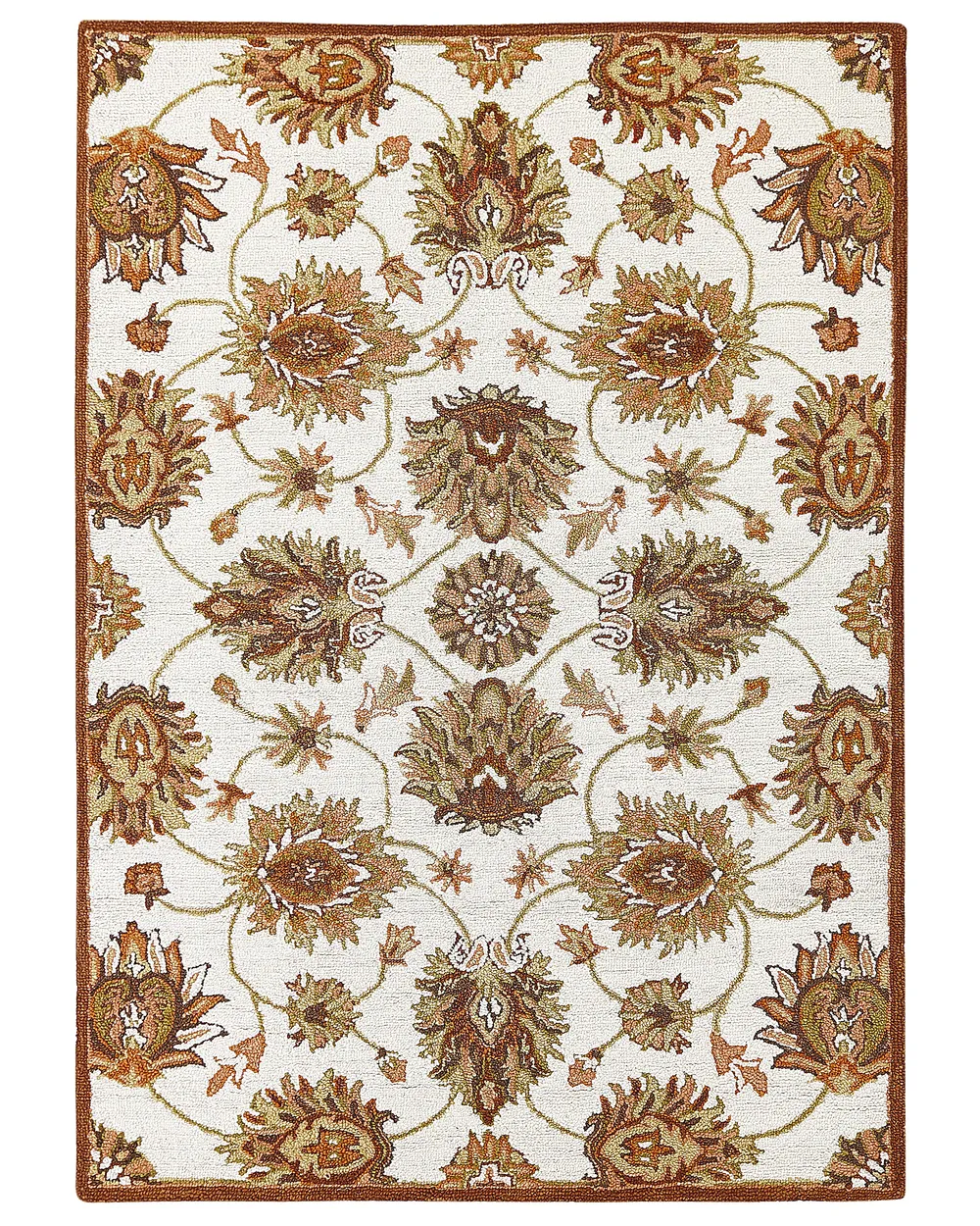 Teppich Wolle beige / braun verschiedene Größen EZINE