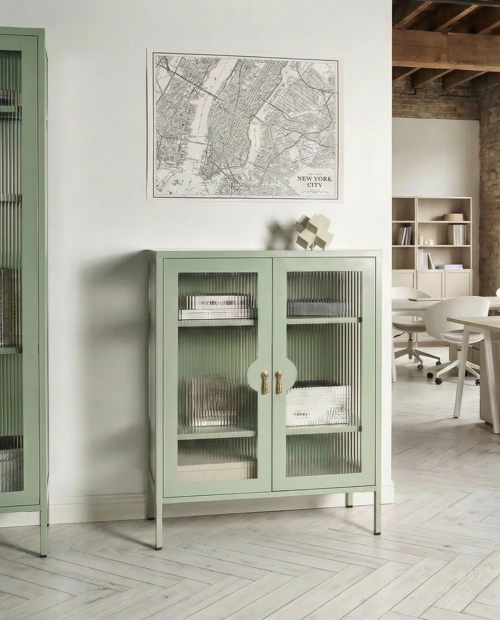 Büroschrank GLEORA Metall Mintgrün