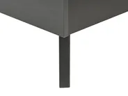 Bett mit Lattenrost Rattan MONPAZIER 140 x 200 cm Schwarz_863357