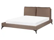 Bett mit Lattenrost Bouclé MELLE 160 x 200 cm Braun_965702
