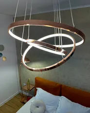 LED Pendant Lamp ATREK Metal Rose Gold_1017563