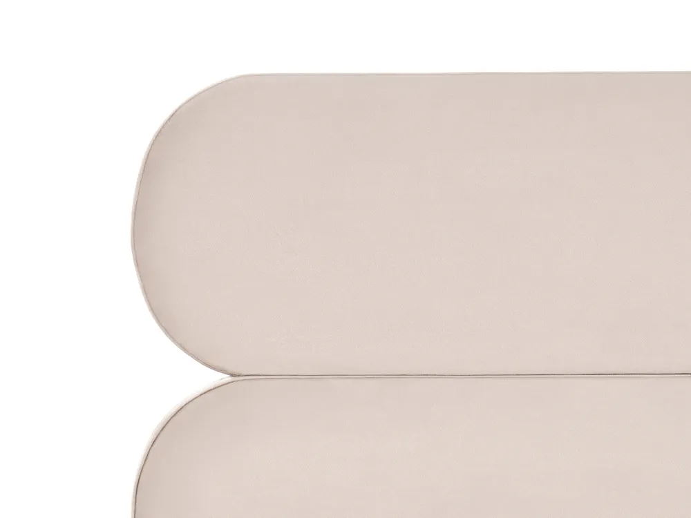 Bett mit Lattenrost Samtstoff LESSAY 120 x 200 cm Hellbeige_1124974