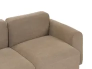 Modul Ecksofa 3-Sitzer HEDE Stoff Braun rechtsseitig_1087406