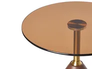 Side Table WALLIS Tempered Glass Brown_1006686