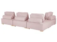 Modul Ecksofa 4-Sitzer TIBRO Stoff Rosa rechtsseitig_825634
