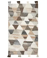 Teppich ARGAVAND Beige 80 x 150 cm Kelim Wolle_858262