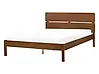 Bett mit Lattenrost BOISSET 140 x 200 cm Braune Esche