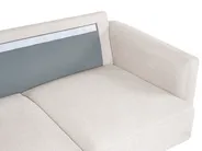 Sofa Set 3-Sitzer BREDA Stoff Hellbeige_1078180