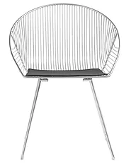 Set od 2 blagovaonske stolice AURORA Metal Srebrni_702513