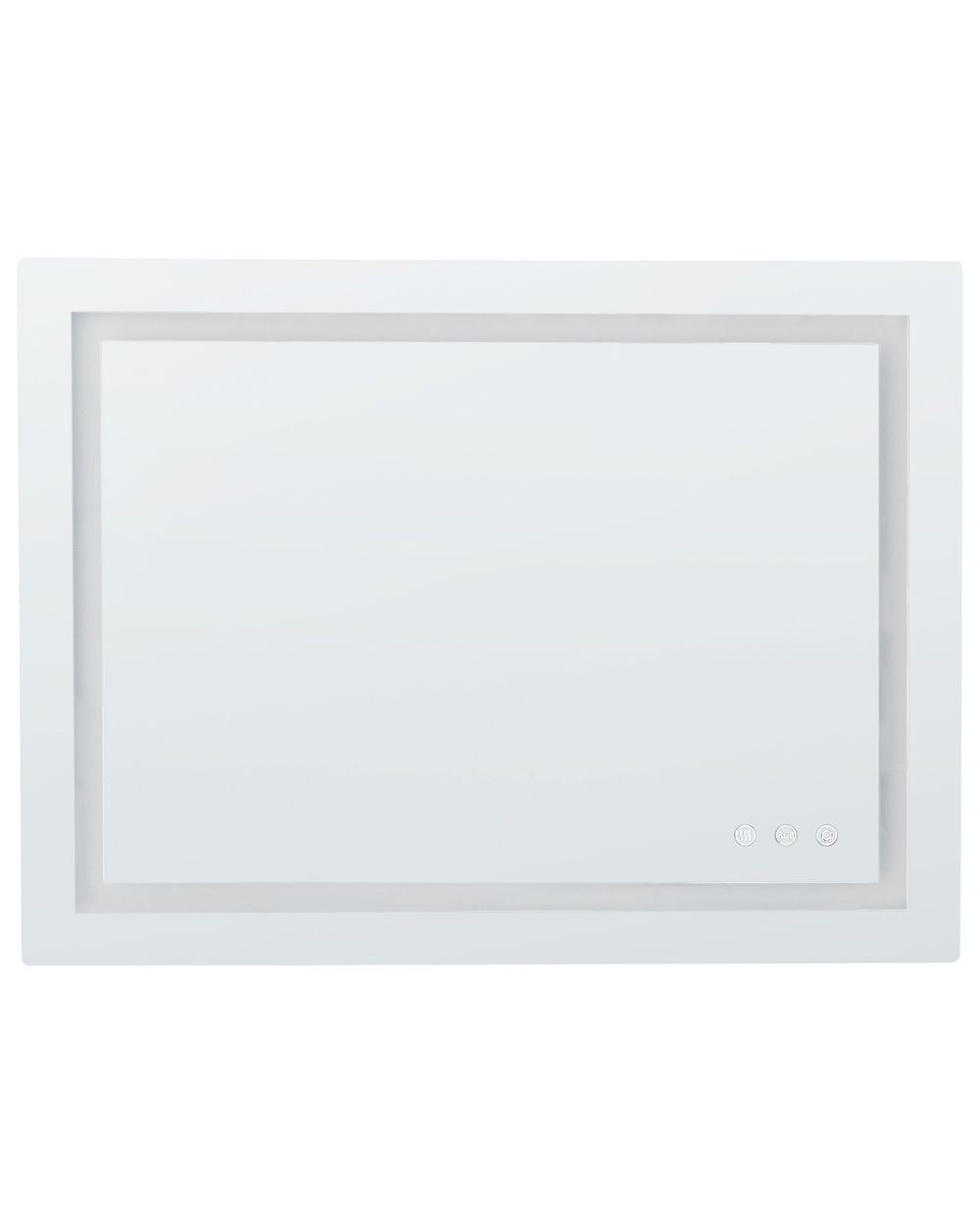LED Bathroom Mirror PRENOIS 80 cm 60 cm Silver