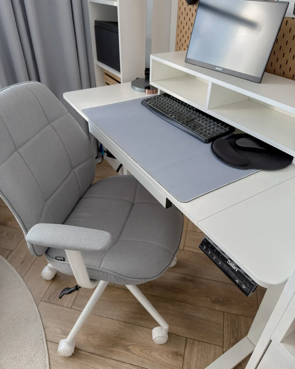 Office Chair CARLTON Fabric Grey_1056693