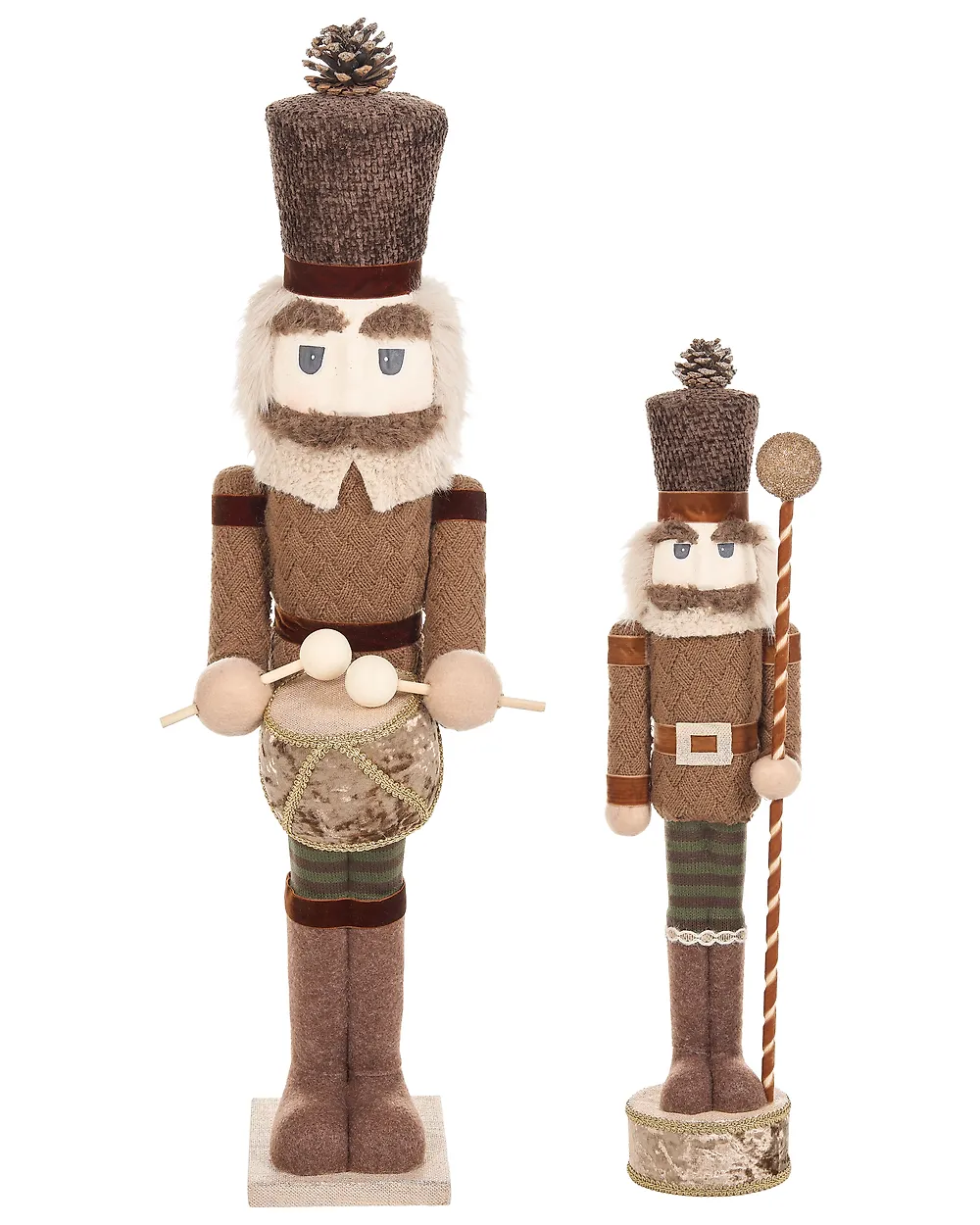 Set od 2 dekorativne figurice KOLARI 68/91 cm Orašar Smeđi_1156773