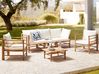 Garden Lounge Set with Table 5 Seater CERRETO Bamboo Off-White