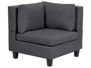 Modular Corner Sofa 5 Seater UNSTAD Fabric Dark Grey Right Hand_924642