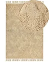 Teppich SANLIURFA Beige 160 x 230 cm Baumwolle
