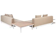 Garten Ecksofa mit Tisch 5-Sitzer MISSANELLO Beige_910485