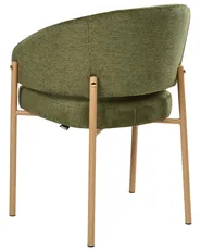 Set van 2 eetkamerstoelen ZANE Stof Groen_1042487