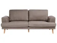 Sofa 3 Seater KILDAL Fabric Brown_1058307