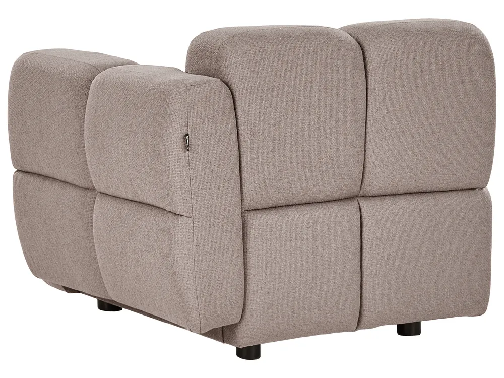 Modulsofa 2-Sitzer MAKSABERG Stoff Taupe_1136382