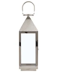Lantern BALI 55 cm Stainless Steel Silver_724044
