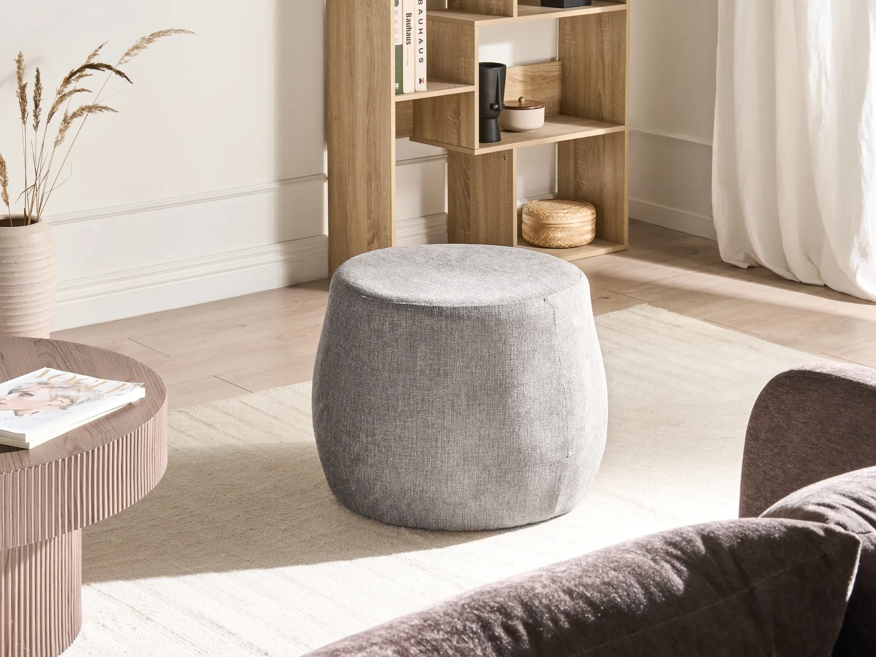Pouffe ASHTON Light Grey_1029761