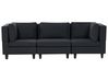 Modulsofa 3-Sitzer UNSTAD Stoff Schwarz
