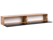 Wandmontierter TV-Schrank GLADSTONE Braun / Schwarz_973512