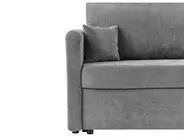 Sofa Bed 3 Seater BLEIK with Storage Chenille Light Grey_944960