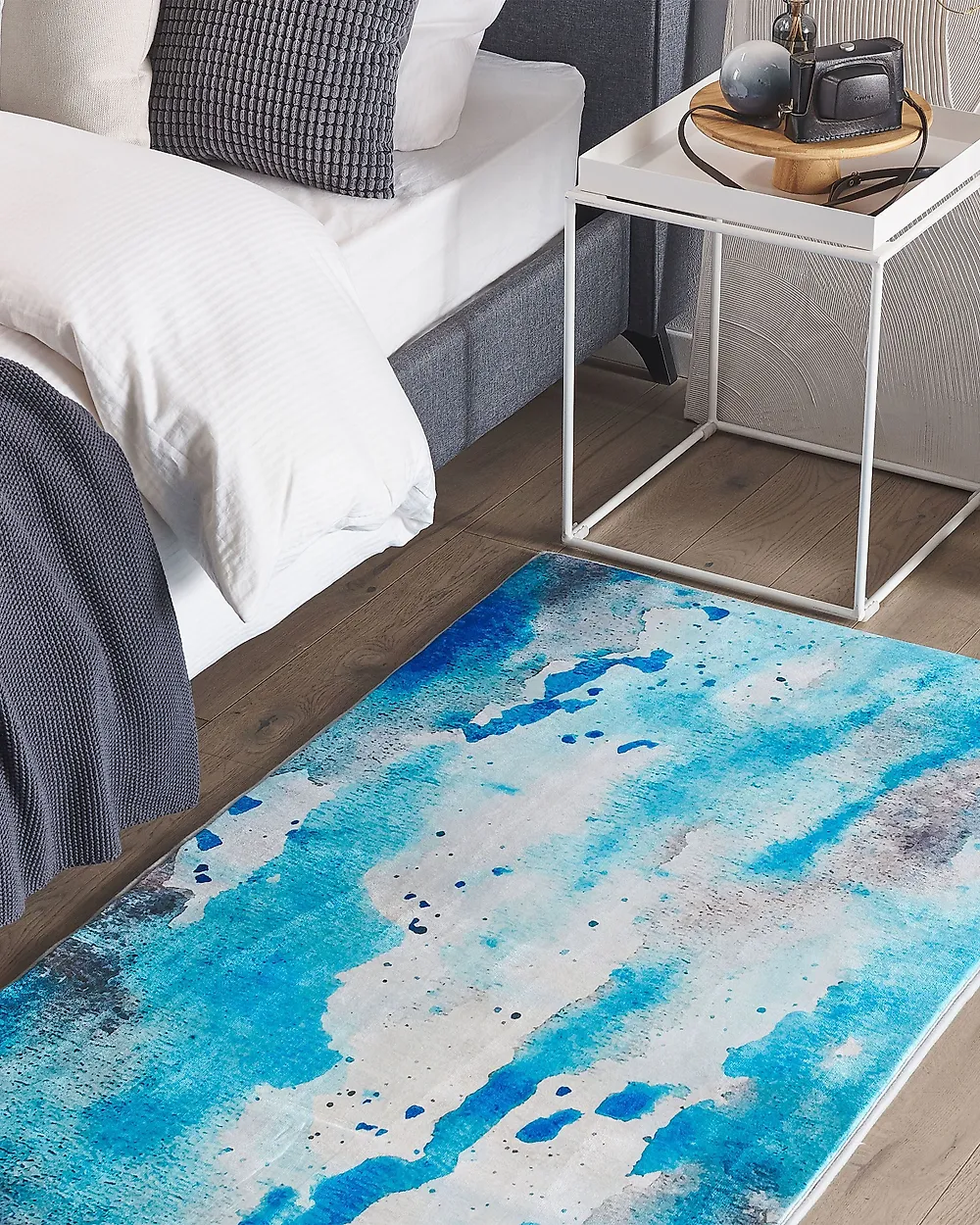 Teppich BOZAT Blau 80 x 150 cm_1182318