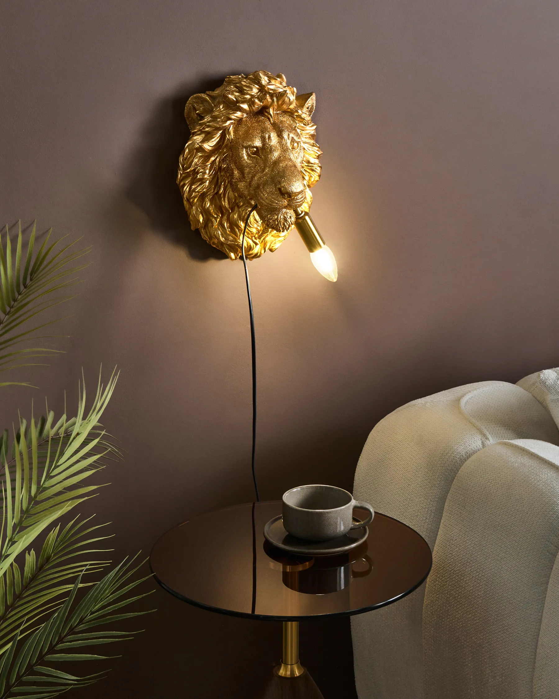 Wall Lamp Lion SIMBA Gold_1003740