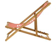 Folding Deck Chair ANZIO Acacia Wood Red_957723