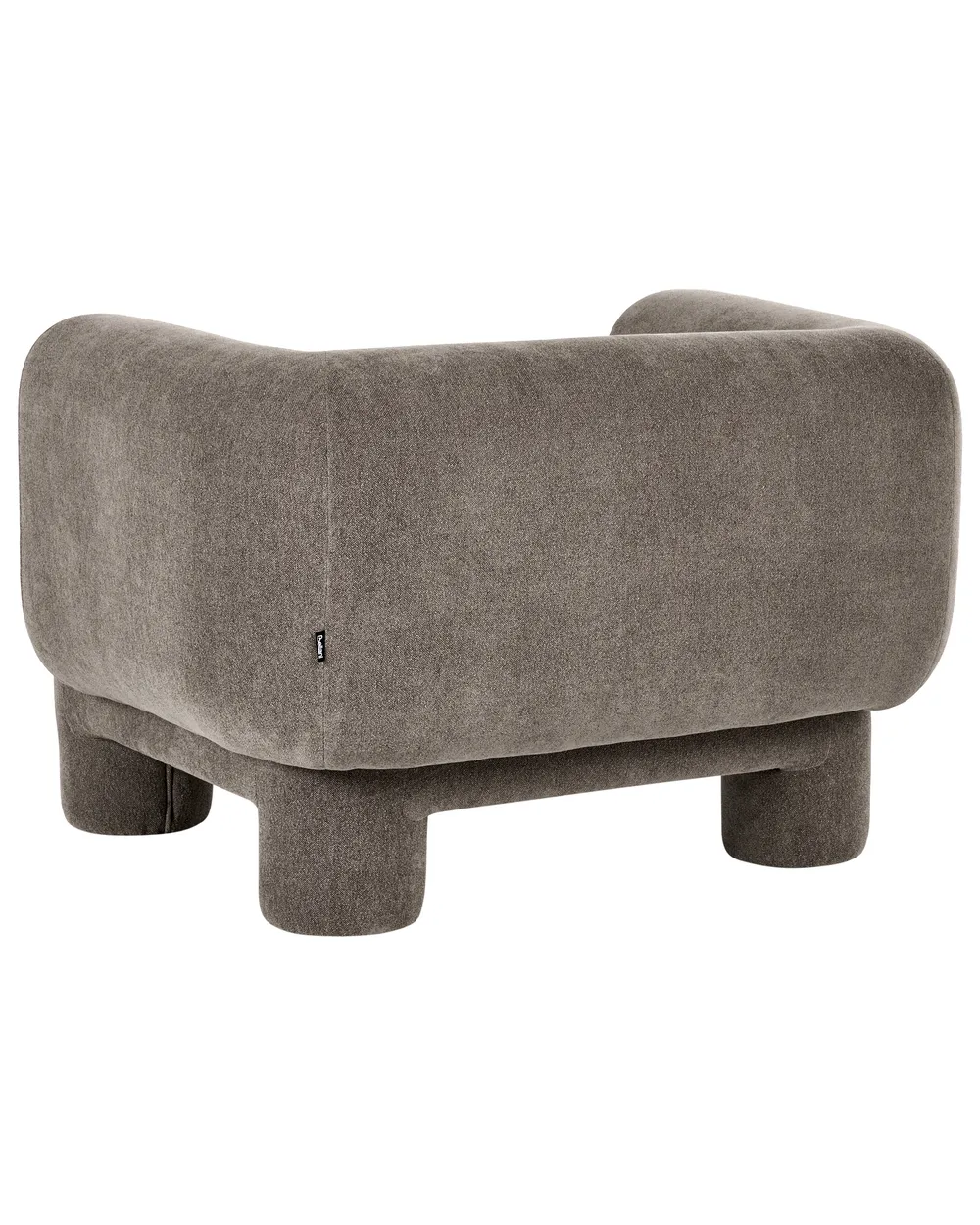 Living Room Set 6 Seater HOGBO with Ottoman Fabric Brown_1049969
