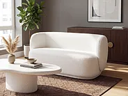 Sofa 3 Seater MELLOSA Boucle White_1197315