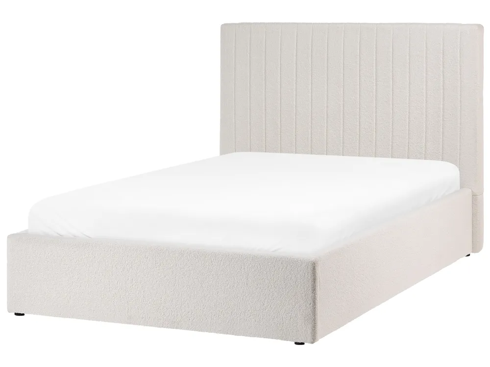 Ottoman Bed VION Boucle Off-White 120 x 200 cm (EU Small Double)_1062886
