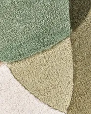 Teppich SINJUWI Grün ø 140 cm Wolle_1059440
