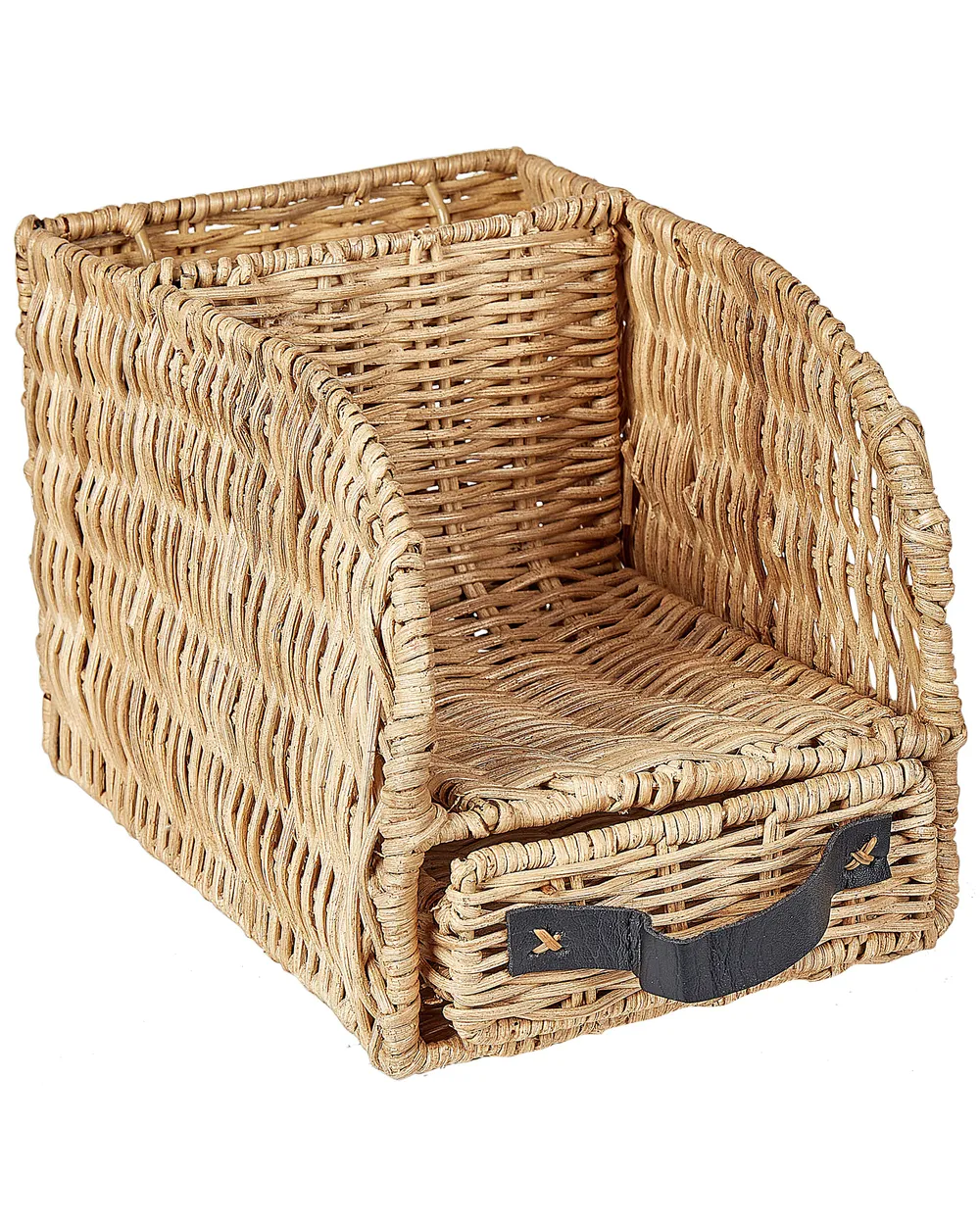 Schreibtisch-Organizer MALPELO Rattan Naturfarben