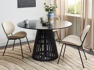 Esstisch MESILLA Schwarz 120 cm 120 cm Akazienholz_906720