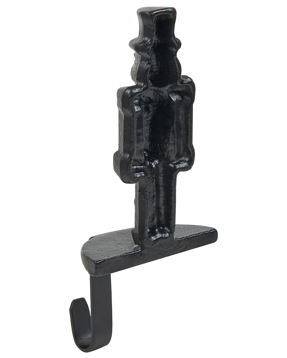 Set of 3 Christmas Stocking Holders KAJAANI 22 cm Nutcracker Black_1010897