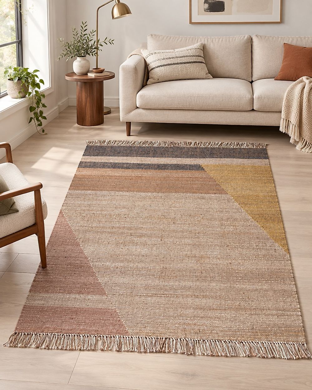 Rug SAMLAR Brown 160 x 230 cm Jute