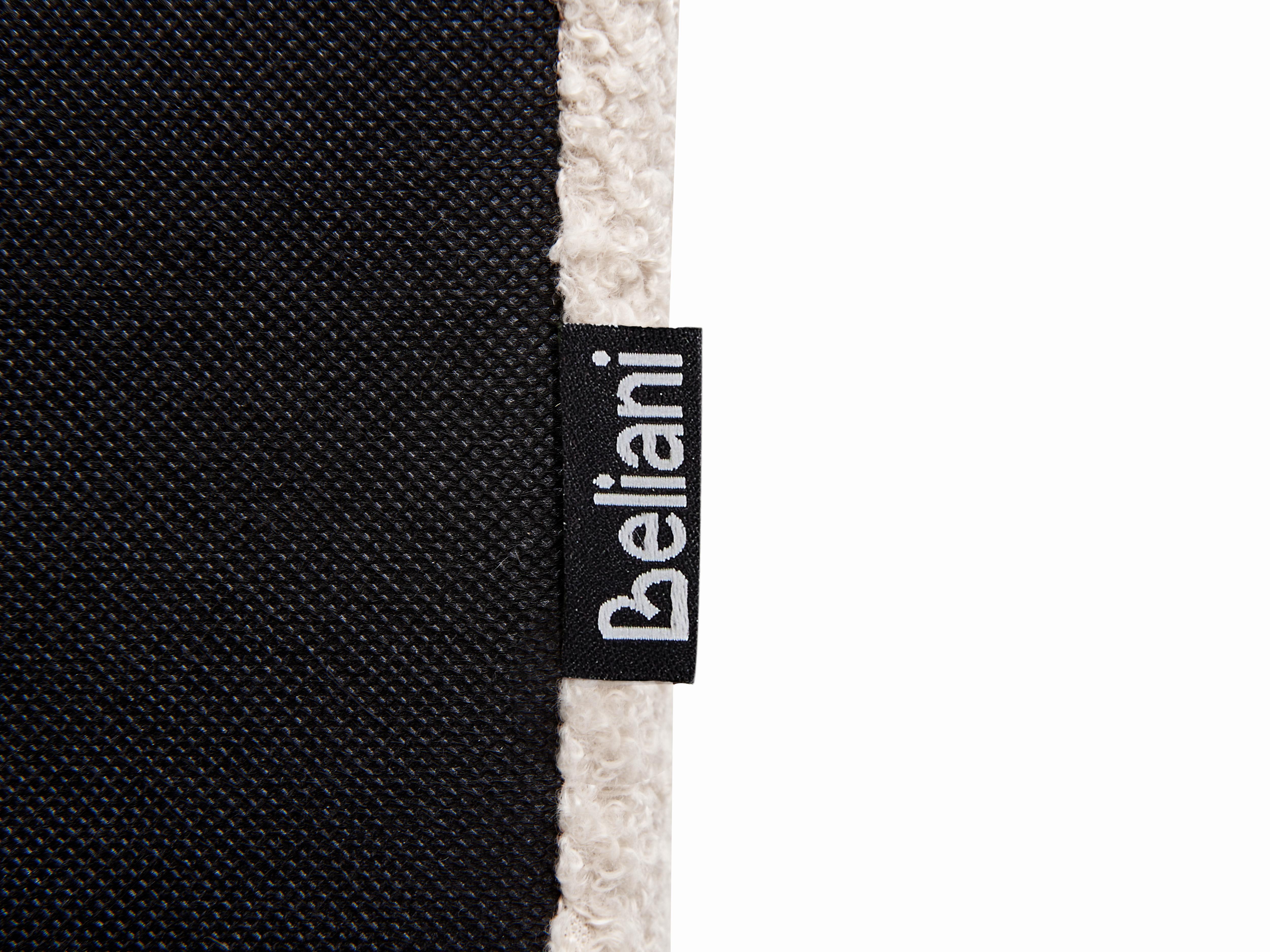 Bed Bouclé ALBI 140 x 200 cm Gebroken wit_981900