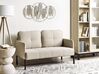 Sofa 2-Sitzer LAHTI Stoff Hellbeige